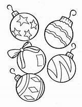 Christmas Coloring Pages Ornaments Tree Printable Ornament Ball Decorations Drawings Drawing Balls Lights Decoration Kids Lovely Print Color Sheets Rocks sketch template