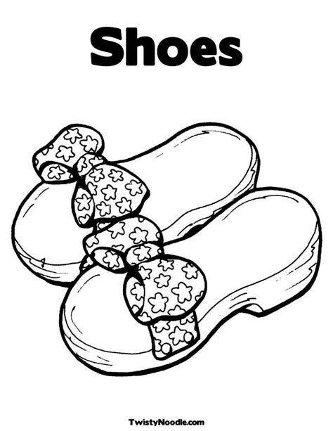 shoe coloring pages printable