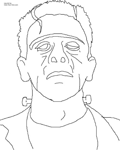 classic monster  frankenstein coloring page