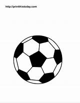 Ball Soccer Coloring Pages Balls Printable Sports Football Small Printables Outline Cartoon Easy Drawing Color Kids Clipart Bowling Clip Print sketch template