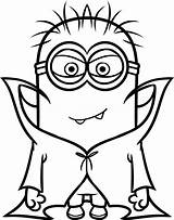 Minion Coloring Pages Minions Print Despicable Cartoon Draw sketch template