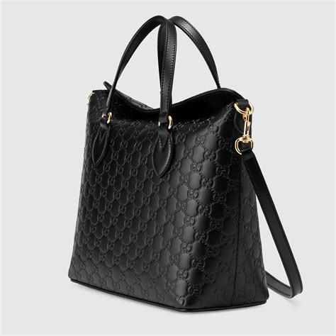 gucci signature leather top handle bag gucci womens totes
