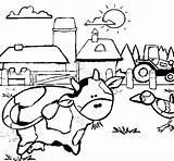 Colorear Granja Vaca Fattoria Quinta Mucca Ferme Desenho Vache Disegno Dibuixos Acolore Dibuix Animali Stampare Imagui sketch template