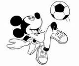 Mickey Mouse Coloring Para Soccer Colorear Playing Pages Football Cool Dibujos Disney Casa La Tattoo Books Tattooimages Biz sketch template