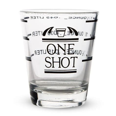 measured shot glass  oz