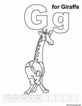 Giraffe Coloring Pages Alphabet Handwriting Practice Animal Printable Info Kids Clipart Worksheets Library Popular Giraffes Dance sketch template