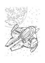Coloring Eta Interceptor Wars Pages Star Starfighter Actis Class Light Jedi Printable sketch template
