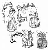 Paper Doll Amanda Dolls 1922 Adeline Sweet Very Everything Pretty June sketch template