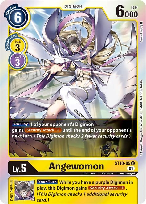 angewomon starter deck  parallel world tactician digimon card game