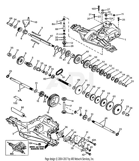 poulan pp tractor parts diagram  peerless transaxle