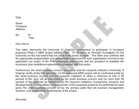 letter  support  grant proposal template lettering letter