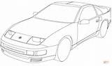 Nissan 300zx Coloring Pages Line 240sx Template Printable Car Skyline 240z Sketch Deviantart Categories sketch template
