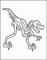Fossil Dinosaur Coloring Pages Printable Skeleton Triceratops Getdrawings Drawing Getcolorings sketch template