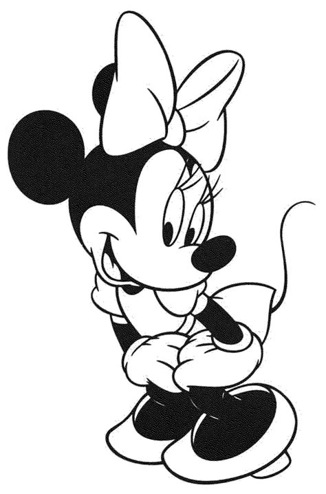print   minnie mouse coloring pages