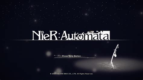 nier automata   title screens     game