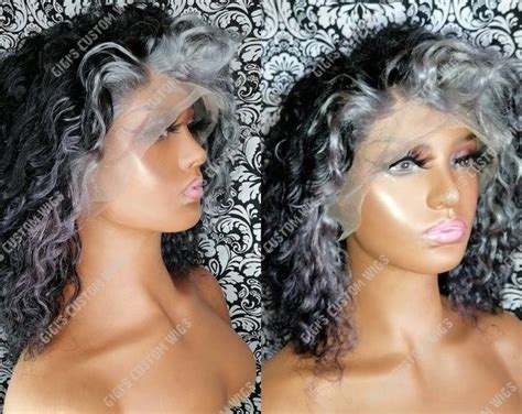 Grey Afro Wig Salt N Pepper Etsy Lace Frontal Wig Wigs Salt And