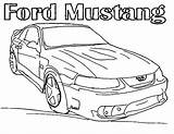 Coloring Mustang Pages Gt Getcolorings Ford Color sketch template