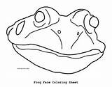 Frog Reptiles Amphibians sketch template