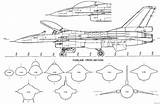 F16 Blueprint Technical Blueprintbox Jet 16c Jets Aircrafts Armenian Dynamics Martin Lockheed Airplanes sketch template