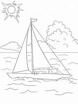 Sailboat Korner sketch template