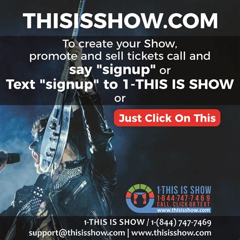 create show promote  sell     show httpbitly