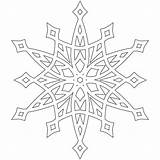 Coloring Snowflakes Fancy Snowflake Pages Printable Color Snow Kids Netart Flakes Christmas sketch template