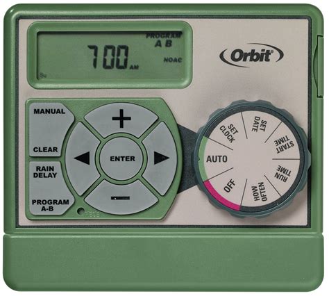 orbit  indoor easy dial timer    zone  min cycle lcd display green