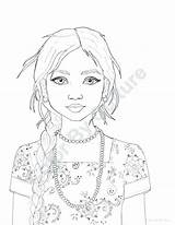 Coloring Fashion Pages Girl Getcolorings sketch template