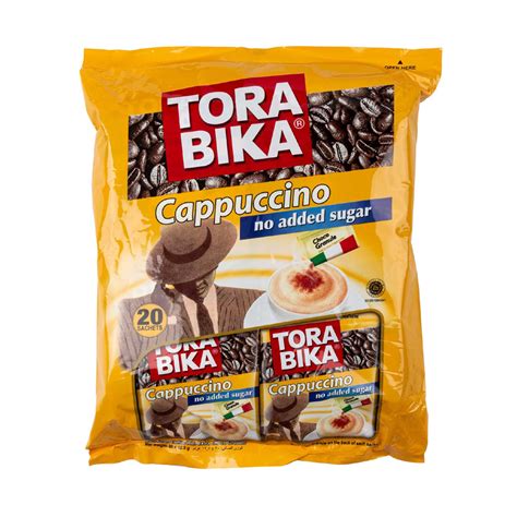 tora bika cappuccino  sugar added  sachets fengany