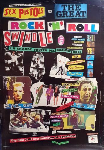 Sex Pistols The Great Rock N Roll Swindle Uk Promo Poster 481089
