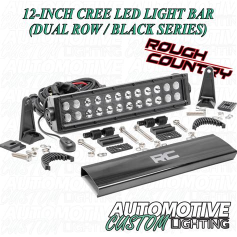 cree led light bar dual row black series automotive custom lighting