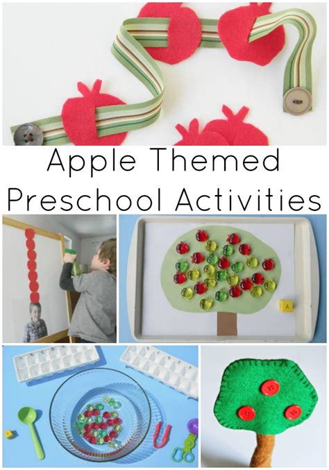 apple themed preschool activities stir