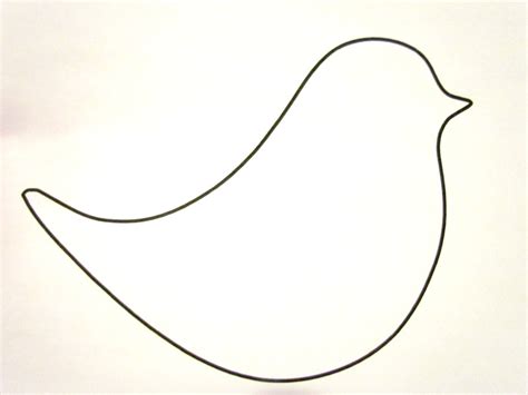simple bird outline clipart