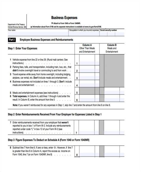 expense forms   ms word excel