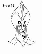 Jafar Villains Aladdin Villian Pencil Alladin Iago sketch template