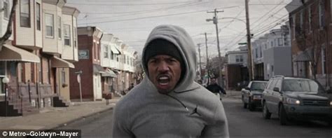 shirtless michael b jordan stars in creed trailer with sylvester stallone daily mail online