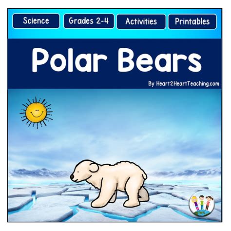 polar bears activity pack heart  heart teaching