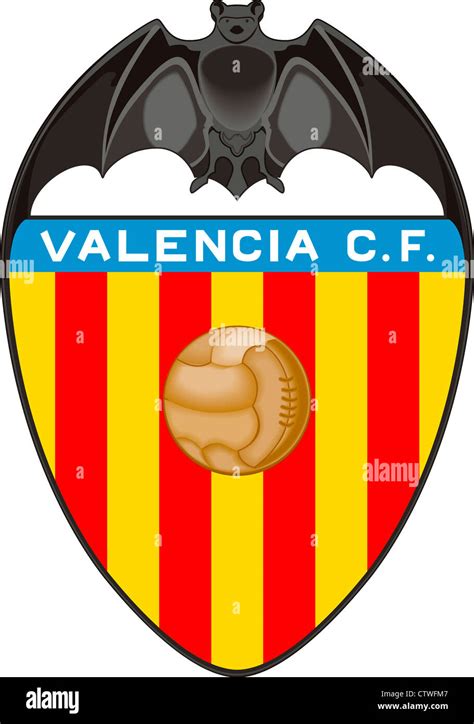 logo  spanish football team valencia cf stock photo alamy