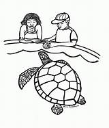 Coloring Turtle Sea Pages Color Develop Creativity Ages Recognition Skills Focus Motor Way Fun Kids sketch template