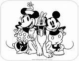 Mickey Minnie Classic Coloring Pluto Pages Friends Disneyclips sketch template