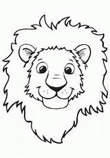 Lion Coloring Pages Kids Color Beautiful Print Printable Children Justcolor sketch template