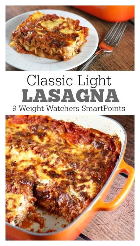 classic light lasagna recipe in 2019 tasty inspiration pinterest weight watchers lasagna