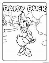 Duck Coloring Disney Daisy Pages Printable Print sketch template