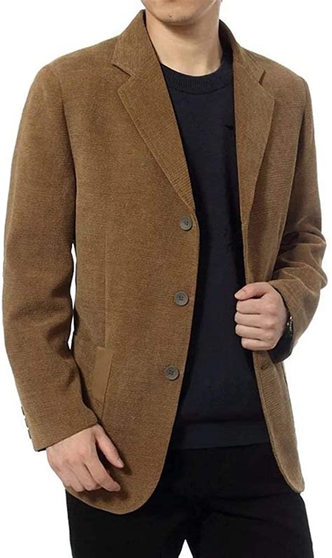 mens corduroy blazer elbow formal coat smart patches modern casual dinner fits jacket mens