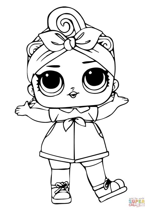 baby lol surprise doll coloring page  printable coloring pages