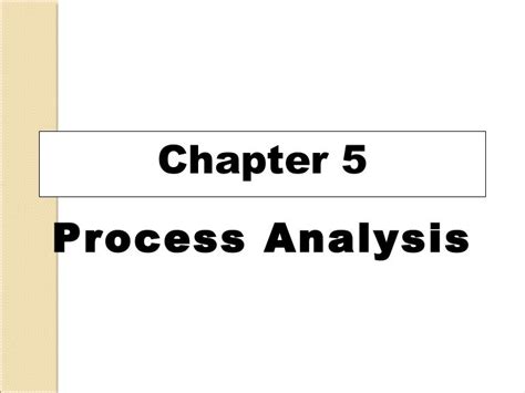 process analysis
