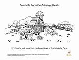 Farm Coloring Visit Sheets sketch template