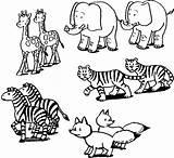 Coloring Pages Animals Animal Color Kids Realistic Printable Ark Noahs Animales Extinction Colorear Para Noah Children Simple Colouring sketch template