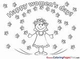 Coloring Pages Women Flowers Girl Sheet Womens Sheets Title sketch template