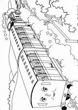 Thomas Train Coloring Kids Pages Fun Trein sketch template